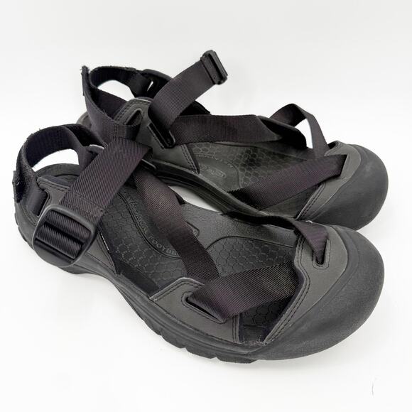 KEEN Zerraport II Sandals Men’s Size 11 Black Hybrid Water Hiking Toe Protection - Picture 1 of 15